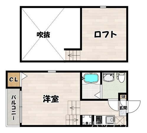 アムール姪の浜の物件間取画像